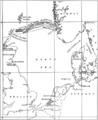 North Sea Mine Barrage map 1918