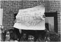 Photograph of a Woman Holding a Sign in Portland Maine, Supporting First Lady Betty Ford For Her Stance on Various... - NARA - 186817