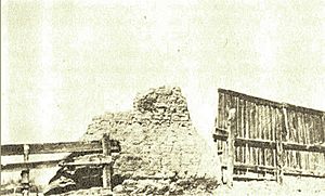 Portion of Fort Lupton wall 1913