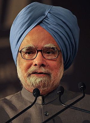 Prime Minister Manmohan Singh in WEF ,2009 (cropped)