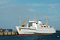 RMV Scillonian III docked at St Mary's harbour
