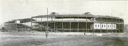 Relocation of Cubs Park grandstand 1922-23