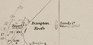 Sandy Island on 1908 chart - cropped