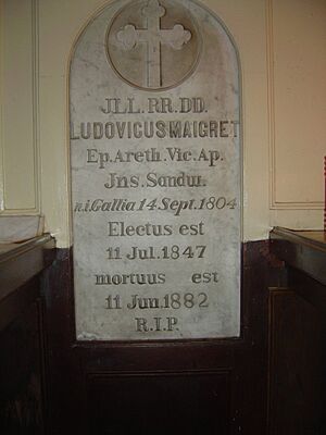 September 18 2004 Grave of Msgr Louis Maigret in the Honolulu Cathedral