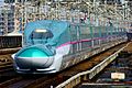 Shinkansen (bullet train) ： The Hayabusa super express (Series E5 train)