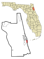 Location in St. Johns County and the state of Florida