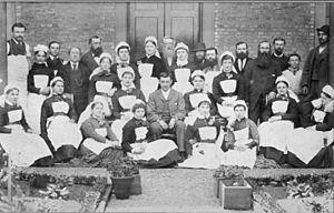 Staff of Wellington Hospital 1885