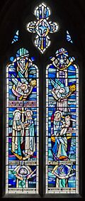 Stained glass window, St James' church, Grimsby (23410551871)