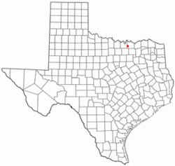 Location of Collinsville, Texas