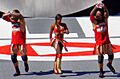 The Usos and Naomi At WrestleMania 31 2015 cropped