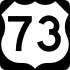 U.S. Route 73 marker