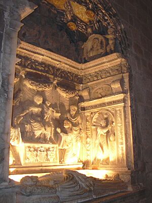 Veruela - Sepulcro del abad Lope Marco