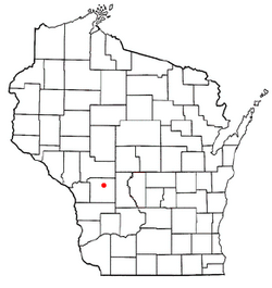 Location of Greenfield, Monroe County, Wisconsin