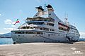 Windstar star breeze cruise ship in Saranda Albania 2016