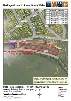1146 - Galong Railway Station and yard group - SHR Plan No 2733 (5012011b100)