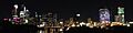 A562, Philadelphia, Pennsylvania, United States, panorama at night from Spring Garden Street Bridge, 2017