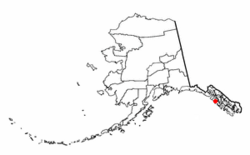 Location of Whitestone Logging Camp, Alaska