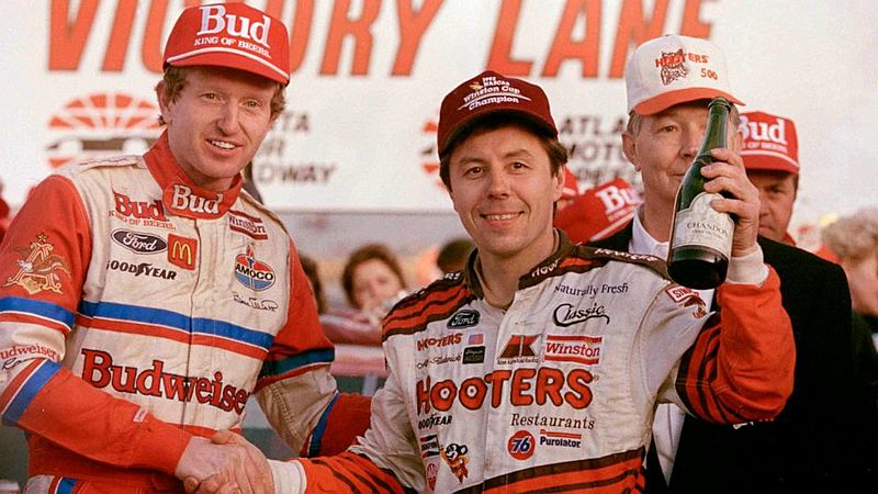 Alan Kulwicki with Bill Elliott