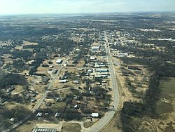 Aerial view of Healdton, Oklahoma
