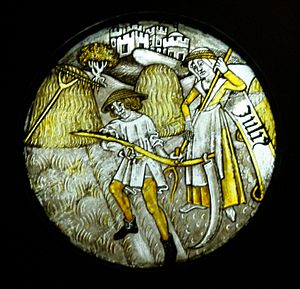 BLW Stained Glass Panel - Labours of the Months (July)