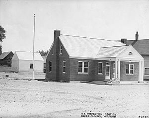 Beebe Plain border station 1937