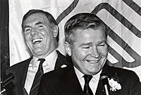 Boston Mayor Ray Flynn and Massachusetts Senate President William M. Bulger
