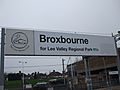 Broxbourne station signage