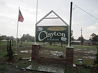 Clayton, LA, welcome sign IMG 0284