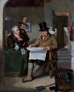David Wilkie (1785-1841) - Reading the News - TWCMS , F13736 - Laing Art Gallery