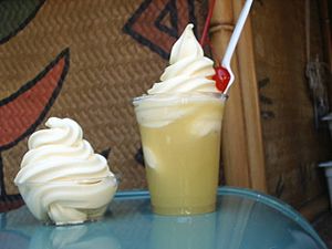 Dole Whip frozen dessert and float