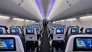 Economy Cabin on a 737 Max