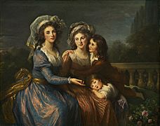 Elisabeth-Louise Vigée Le Brun - The Marquise de Pezay and the Marquise de Rougé with Her Sons Alexis and Adrien