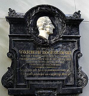Epitafium poświęcone Wojciechowi Bogusławskiemu SDC11684