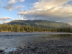 View of the Flathead River from River's Edge Park.