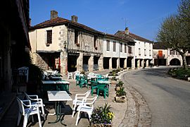 The village of Fourcès