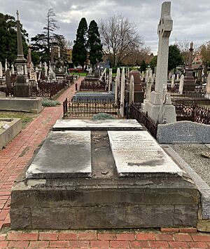 Grave of Bryan O'Loghlen (1828–1905) at St Kilda Cemetery