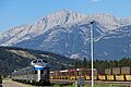 Hawk Mountain seen from Jasper, Alberta