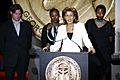 Hoda Kotb with crew members at the 66th Annual Peabody Awards