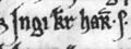 Ingi Haraldsson (AM 47 fol, folio 57v)