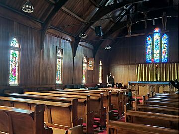 Interior of St Barnabas church, Roseneath, Wellington