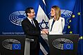 Isaac Herzog in an official visit to the European Union in Brussels, January 2023 (GPOHZ0 2417)