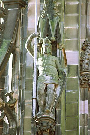 Ivanhoe as sculpted on the Scott Monument, Edinburgh