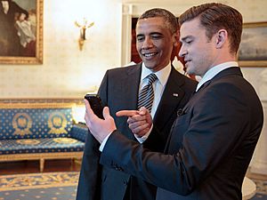 Justin Timberlake and Barack Obama at The White House - 2