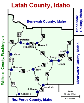 Latah county (ID) roads