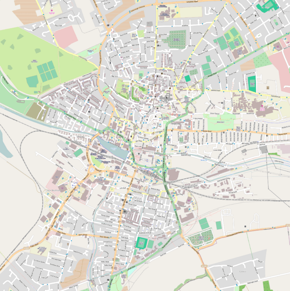 Location map United Kingdom Lincoln Central