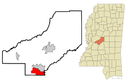 Madison County Mississippi Incorporated and Unincorporated areas Ridgeland Highlighted.svg