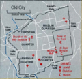 Map jerusalem oldcity
