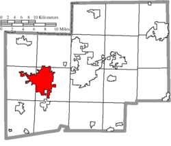 Location of Massillon in Stark County