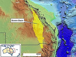 Map showing the location of Bowen Basin in relation to Australia.jpg
