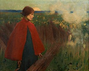 Marianne Stokes - The Passing Train
